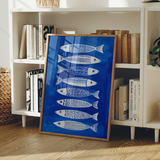 Cobalt Currents Harbor White Scales