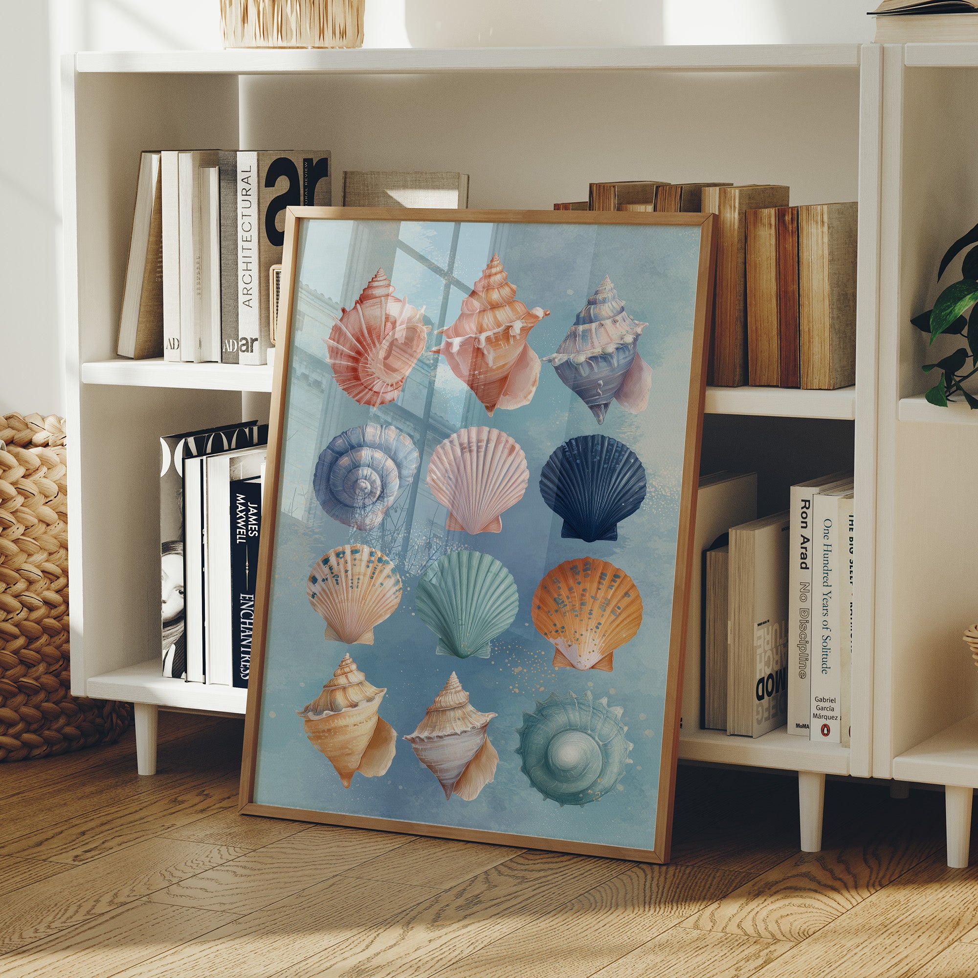 Coastal Treasures Against Azure Waves