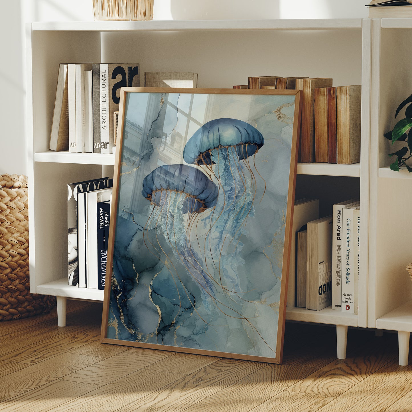 Cerulean Dancers in Liquid Cosmos