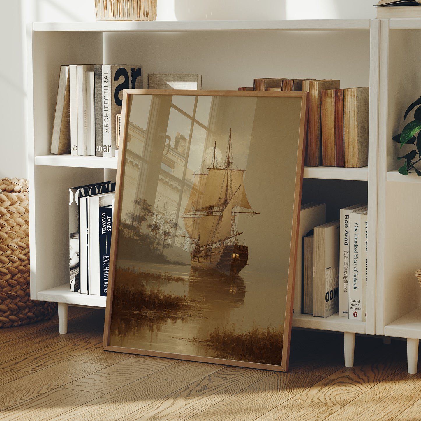 Amber Voyage Through Misty Harbor