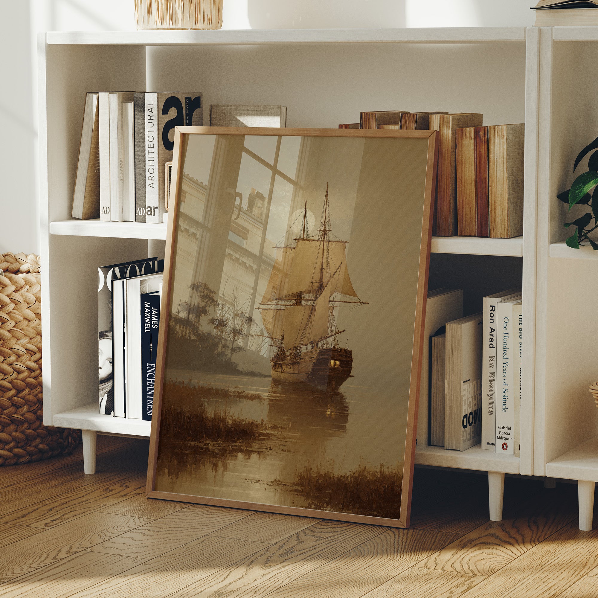 Amber Voyage Through Misty Harbor