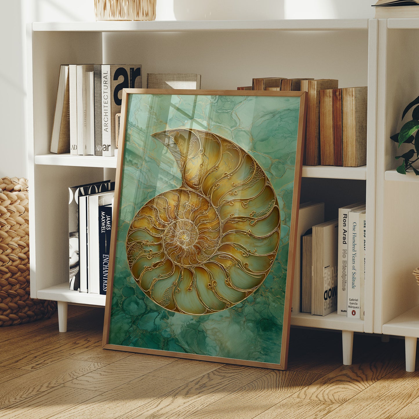 Golden Nautilus Whispers Timeless Secrets