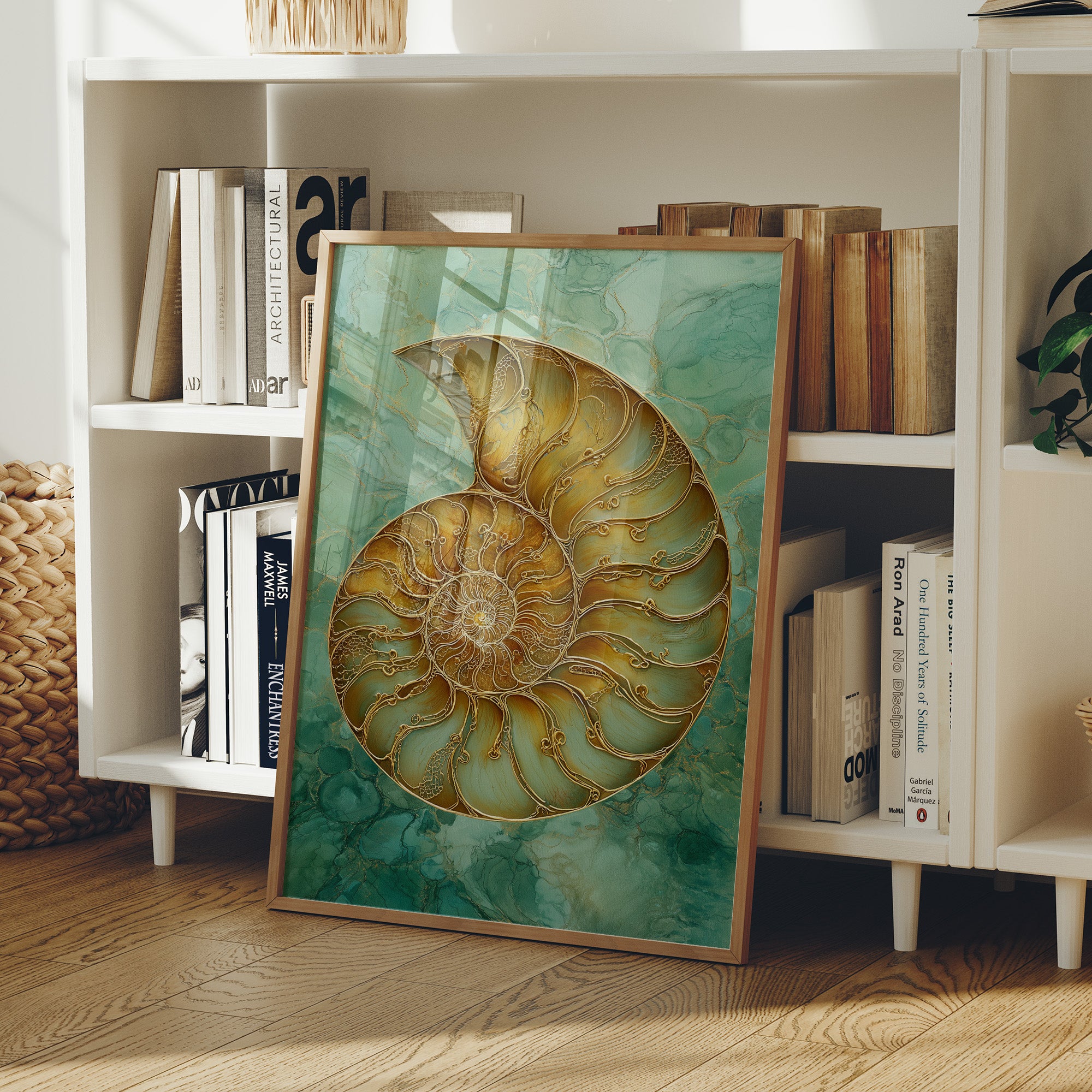 Golden Nautilus Whispers Timeless Secrets