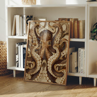 Tentacles Embrace Sepia Shadows