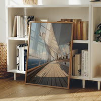 Horizon Whispers Through Canvas Sails