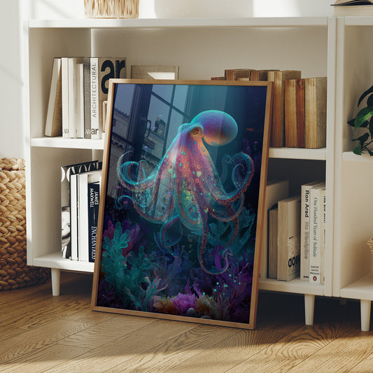 Luminous Tentacles Embrace Abyssal Gardens