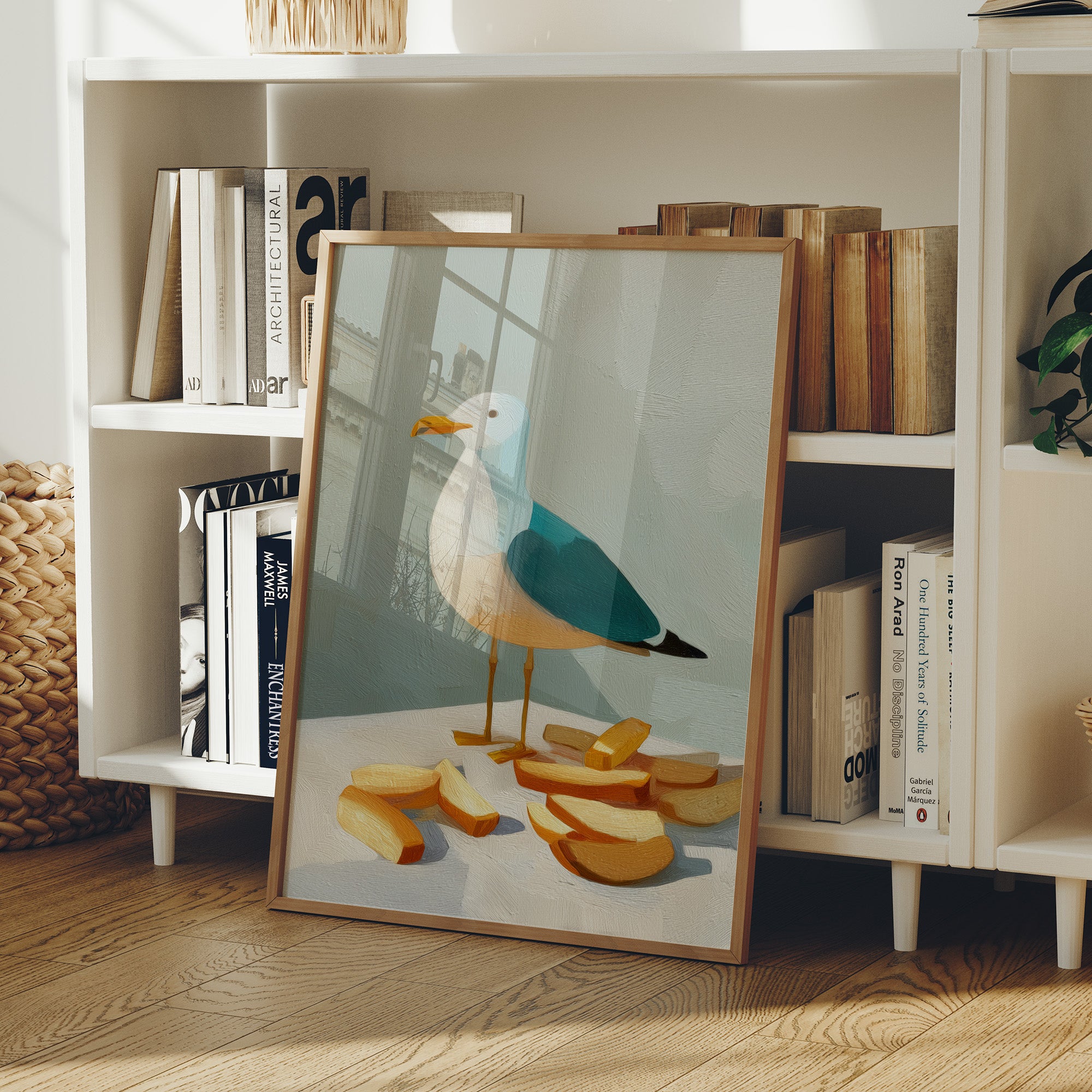 Shoreline Snack Among Bread Crumbs