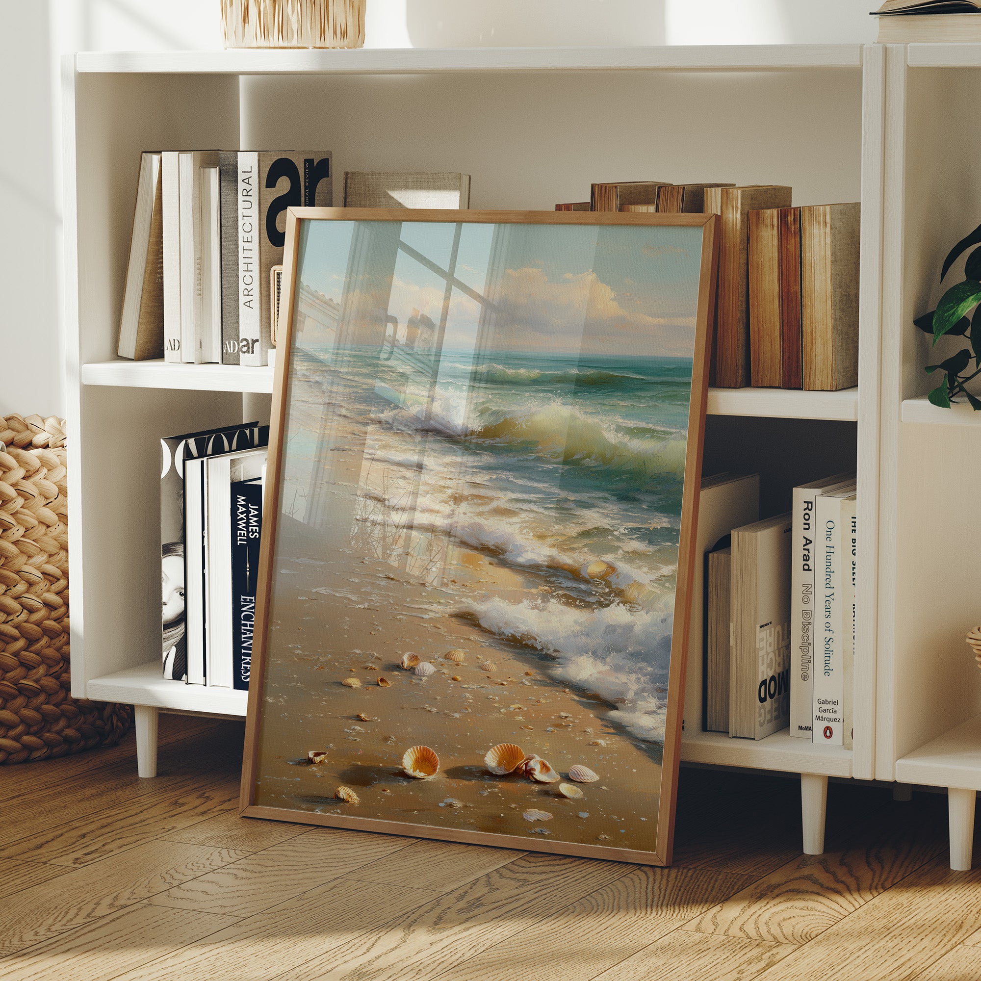 Shoreline Whispers Beneath Azure Skies