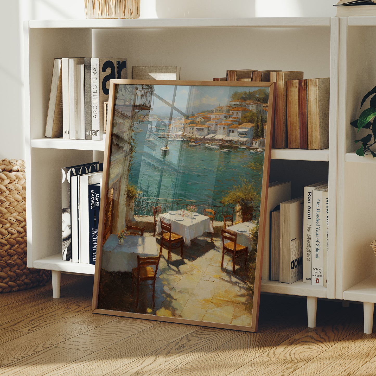 Mediterranean Terrace Awaits Twilight