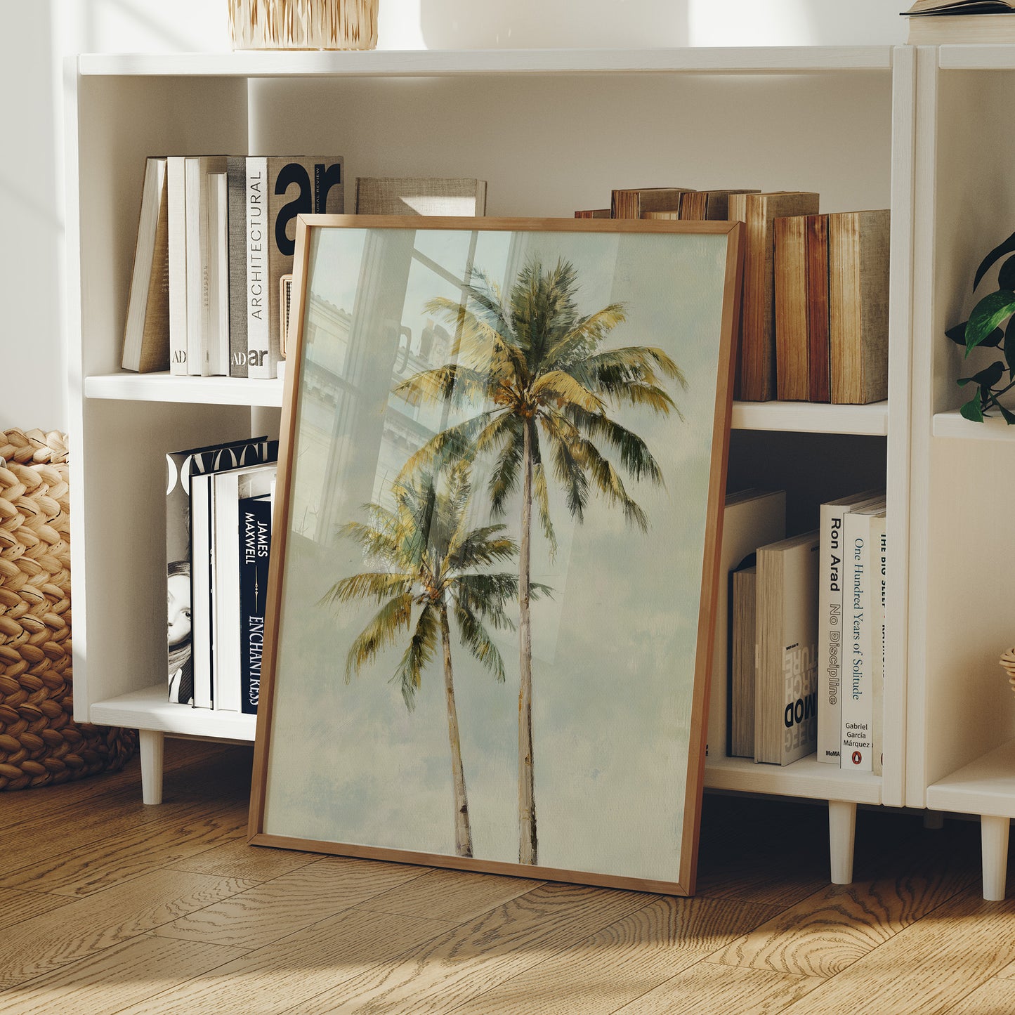 Coastal Whispers Against Mint Sky