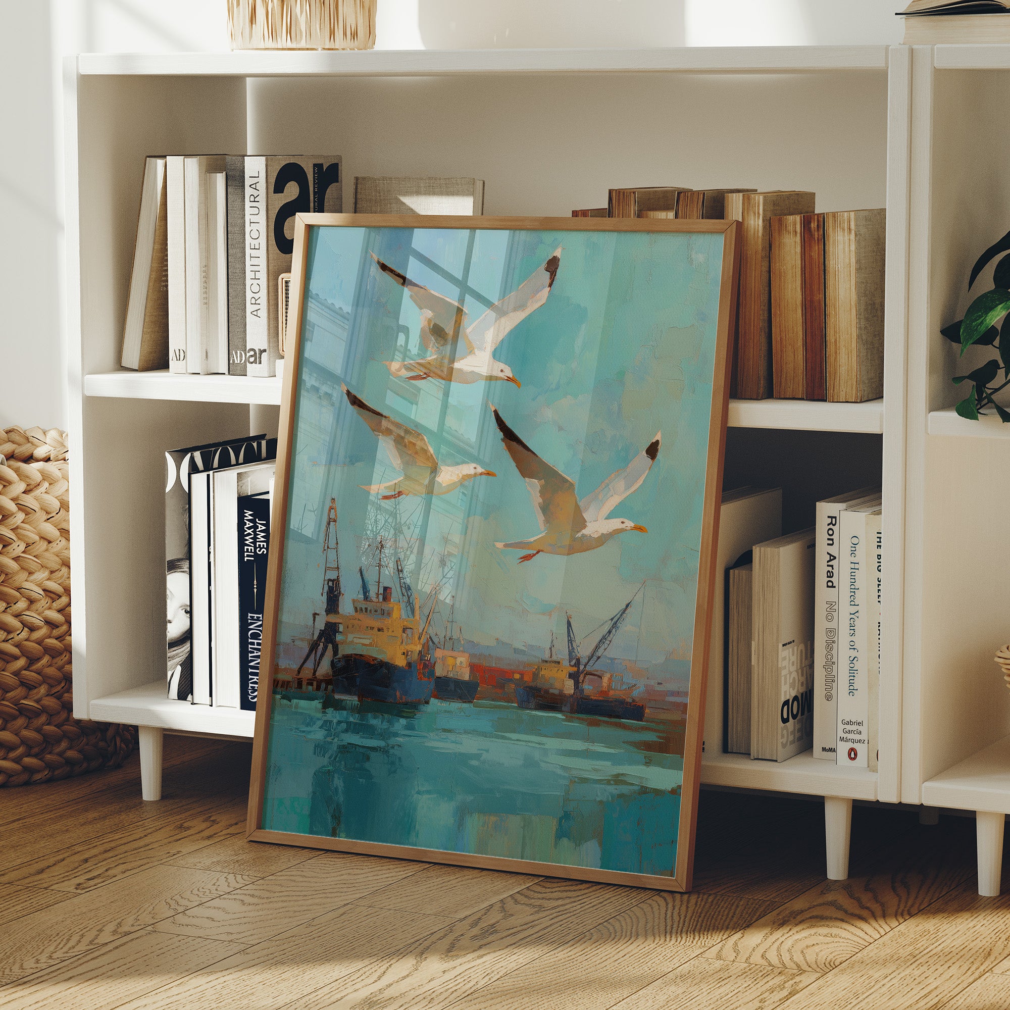 Harbor Freedom Above Industrial Waters