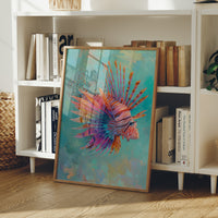 Vibrant Spines Pierce Aqua Depths