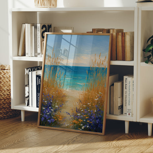 Shoreline Whispers Through Golden Reeds