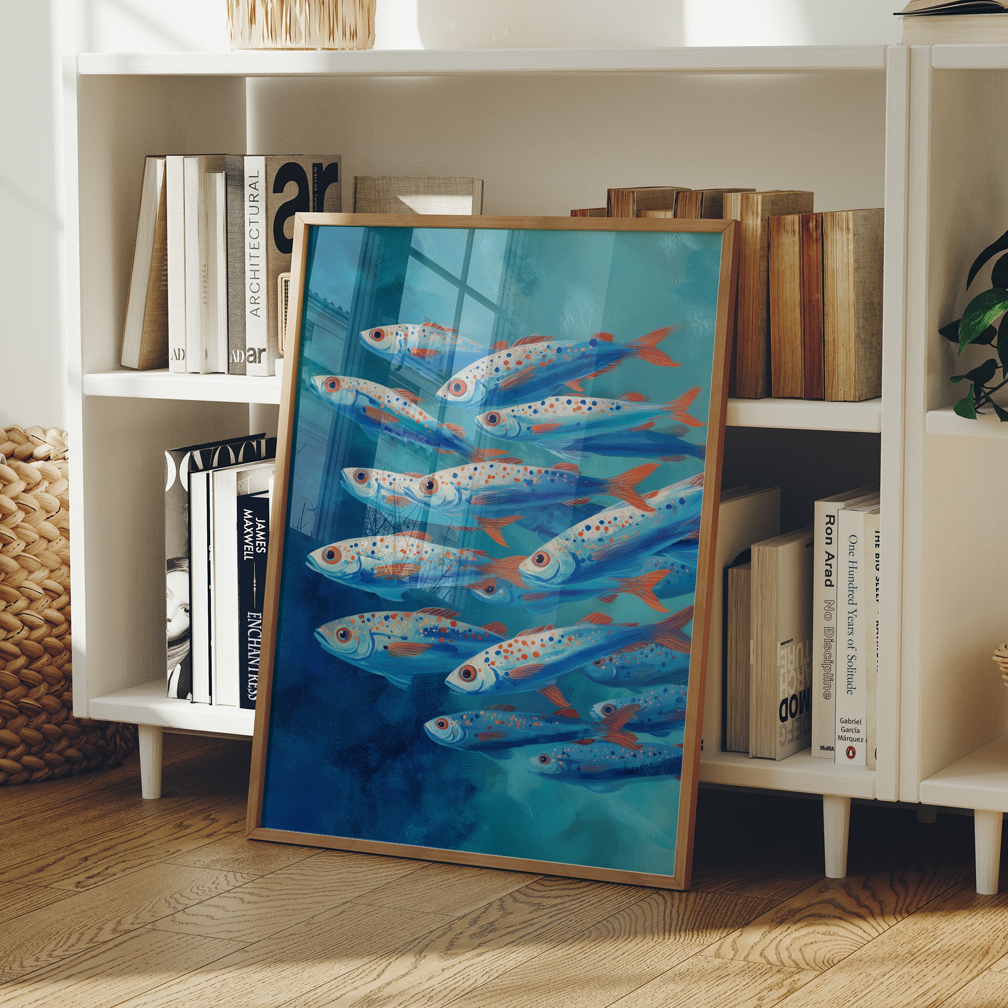 Azure Current Carries Speckled Voyagers