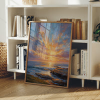 Coastal Symphony in Amber Light