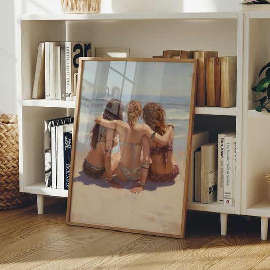 Shoreline Whispers Beneath Azure Skies