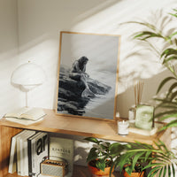 Monochrome Myths At Ocean's Edge