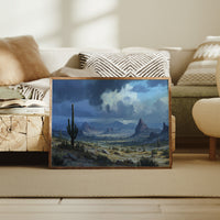 Desert Symphony Under Thunderous Skies