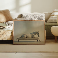 Equine Repose in Surreal Elegance