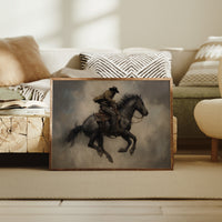 Phantom Rider Through Dusty Twilight