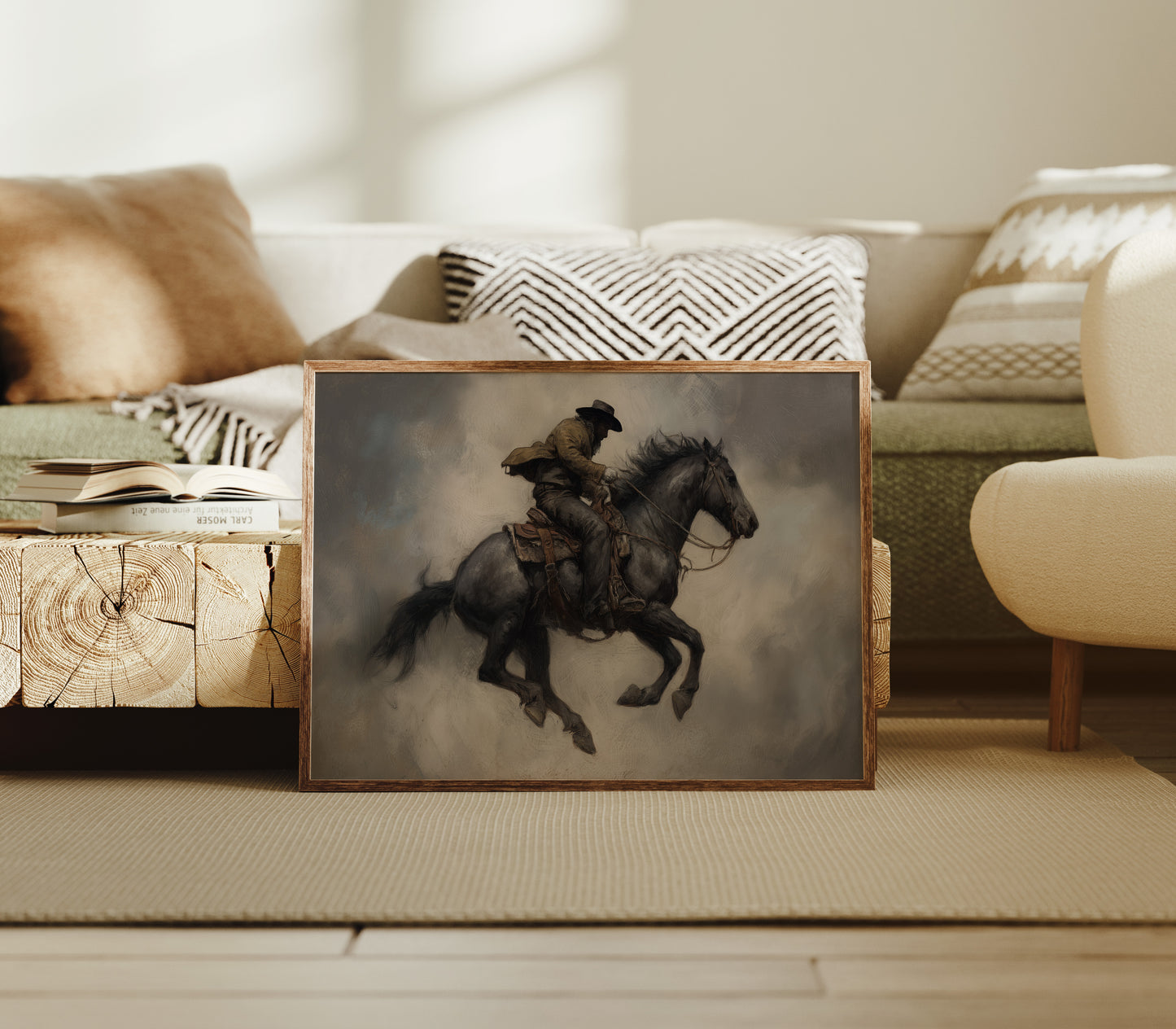 Phantom Rider Through Dusty Twilight