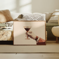 Elegant Libation Held in Waiting