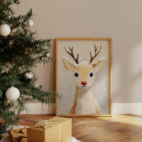 Snow-Dusted Christmas Reindeer