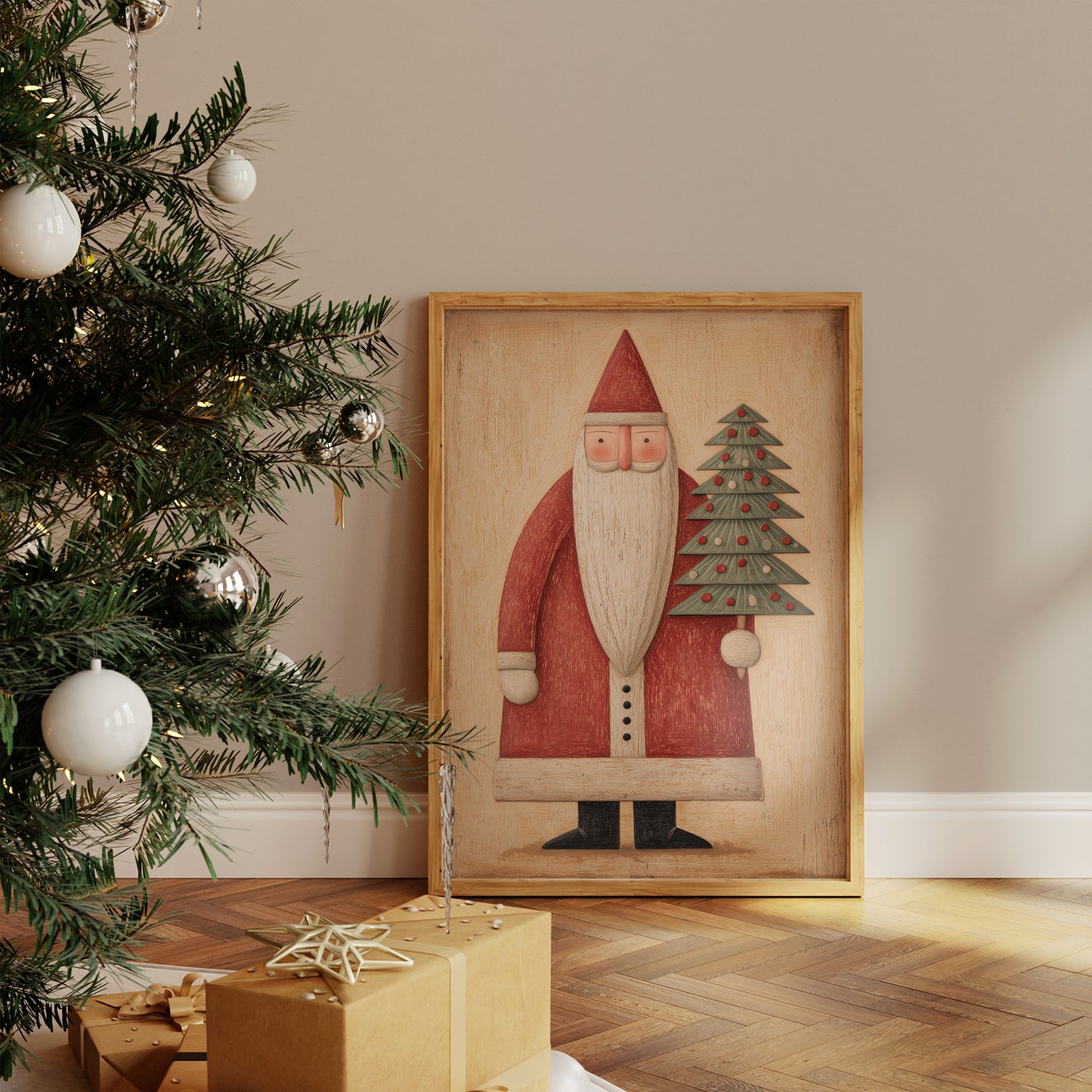 Whimsical Santa of Yuletide Traditions