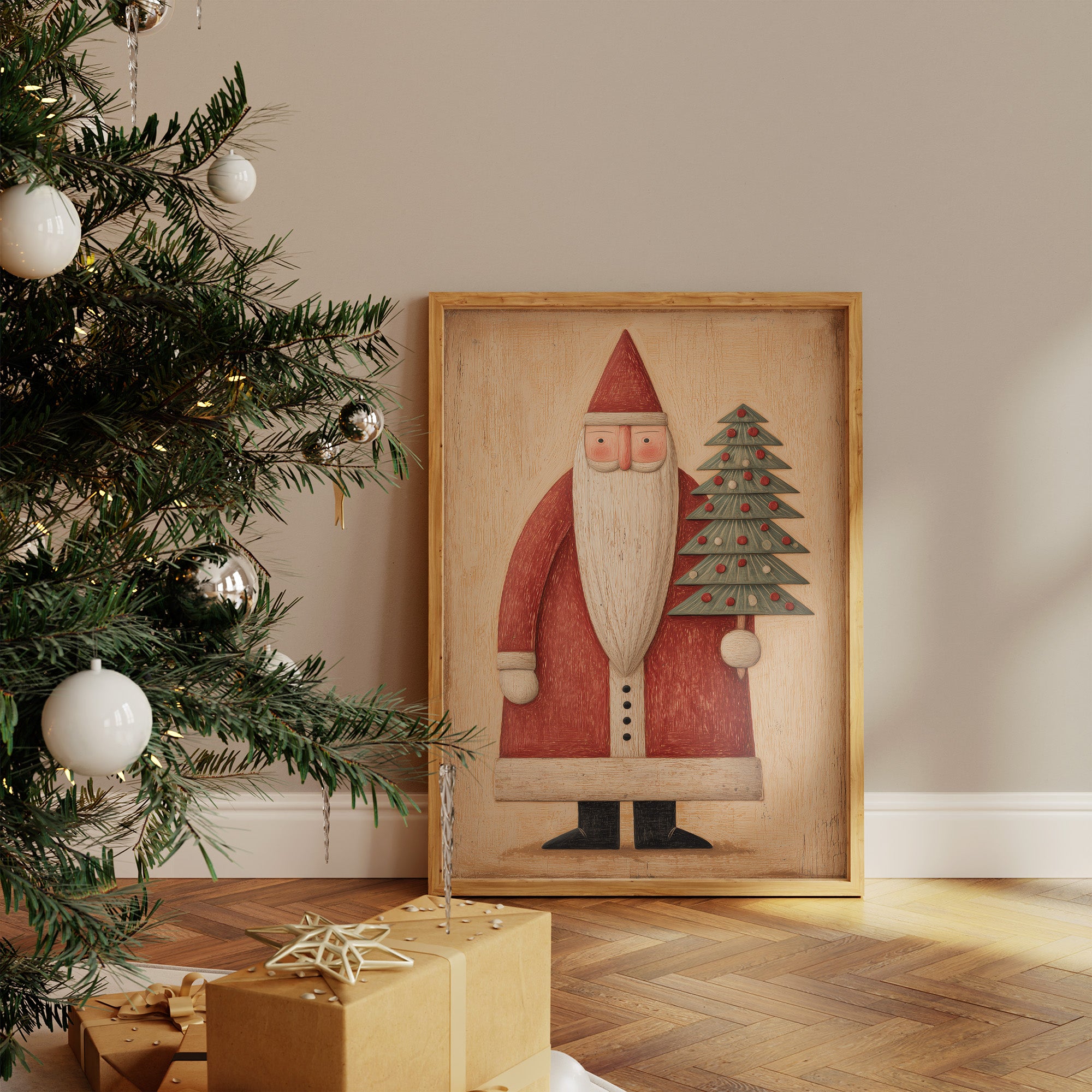 Whimsical Santa of Yuletide Traditions