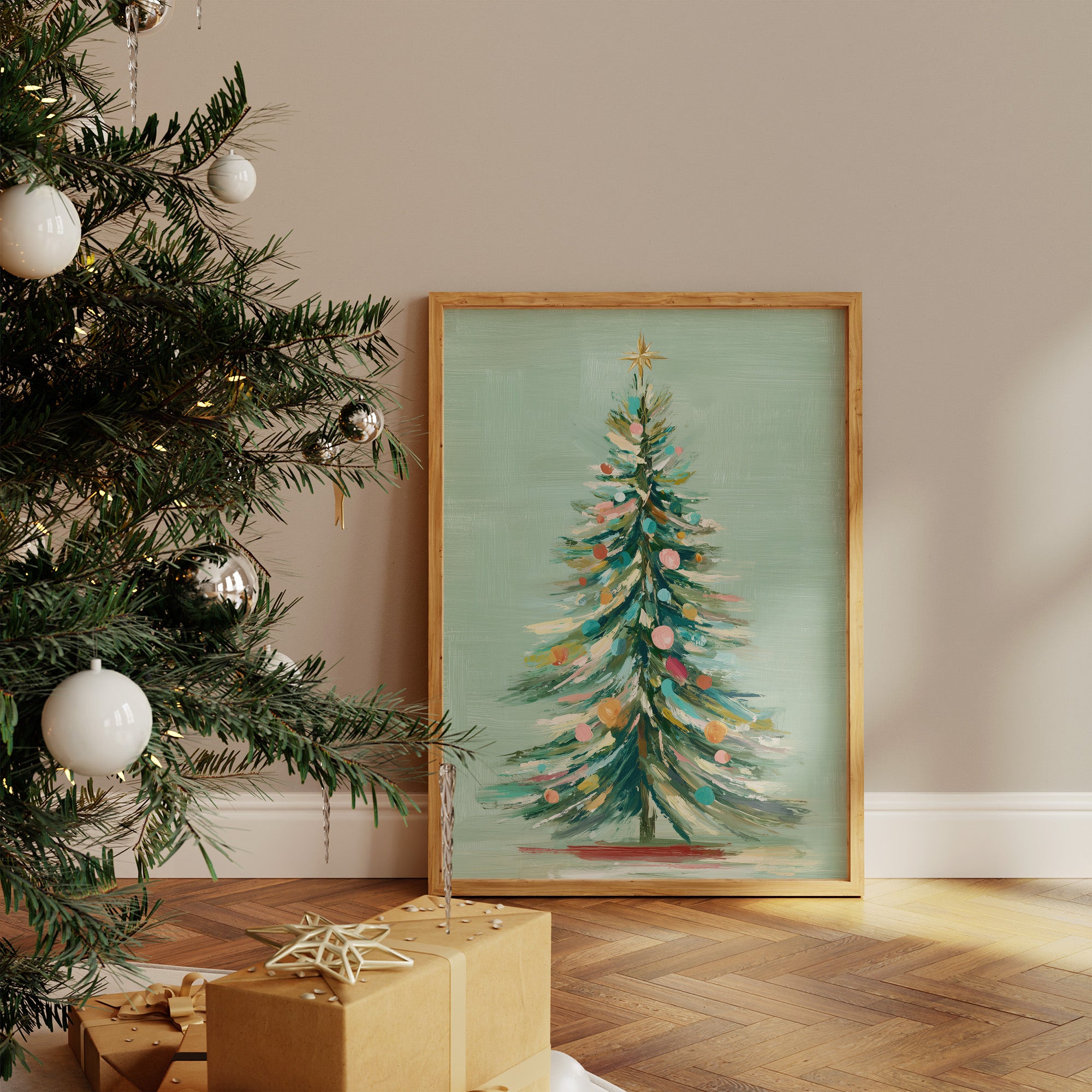 Pastel Evergreen: A Holiday Symphony