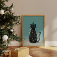 Festive Feline's Holiday Mischief