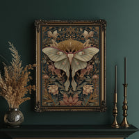 Nocturnal Symmetry: Art Nouveau Moth