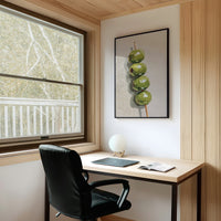Verdant Olives on Wooden Skewer