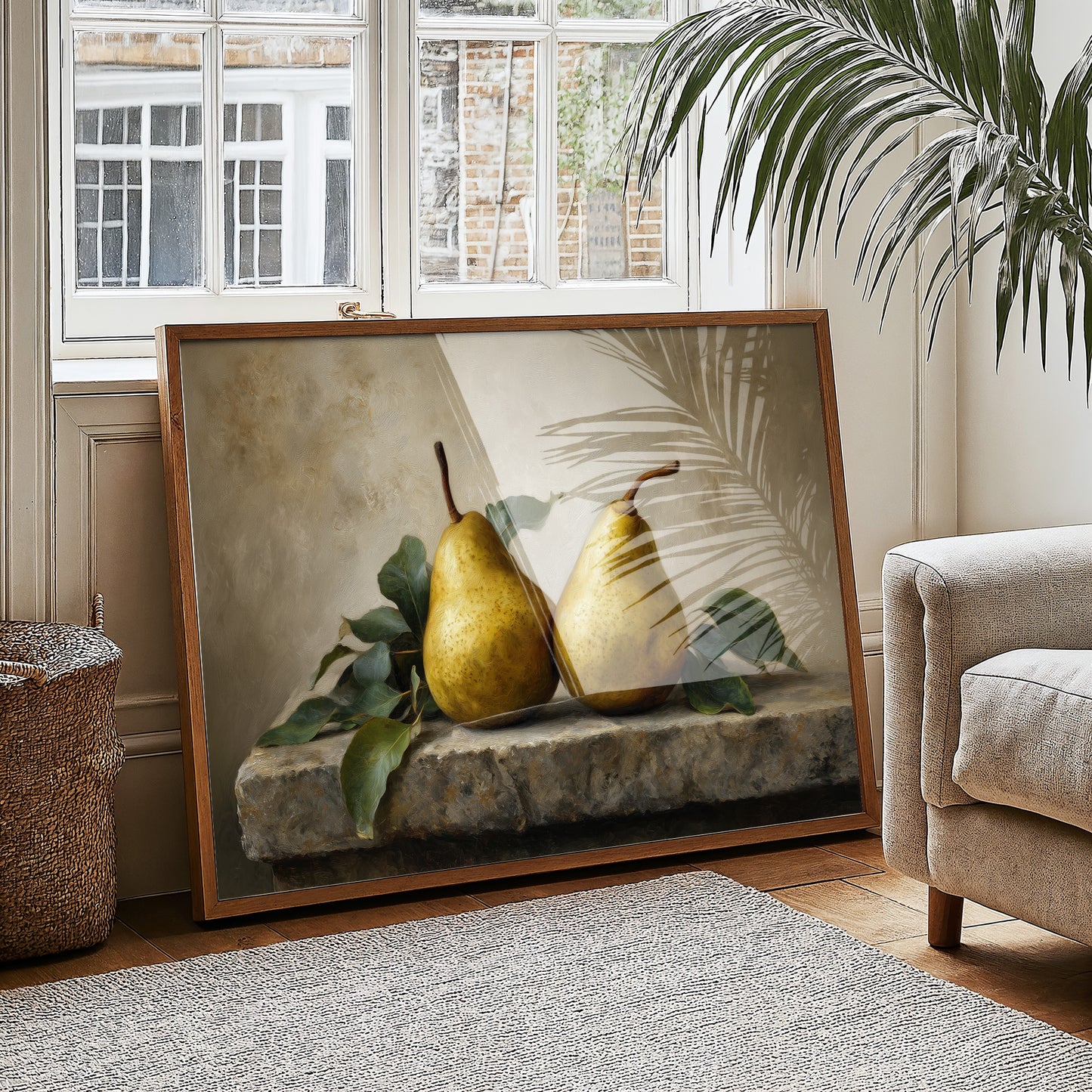 Golden Pears in Quiet Conversation