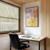 Blossoms of Joy: Retro Floral Symphony