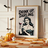 Vintage Vamp Toasts The Night