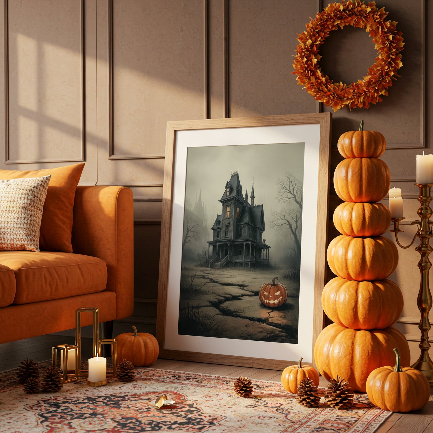 Lantern Watches Over Haunted Path