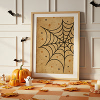 Starlit Webs On Vintage Parchment