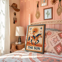 Desert Rider Under Cosmic Light