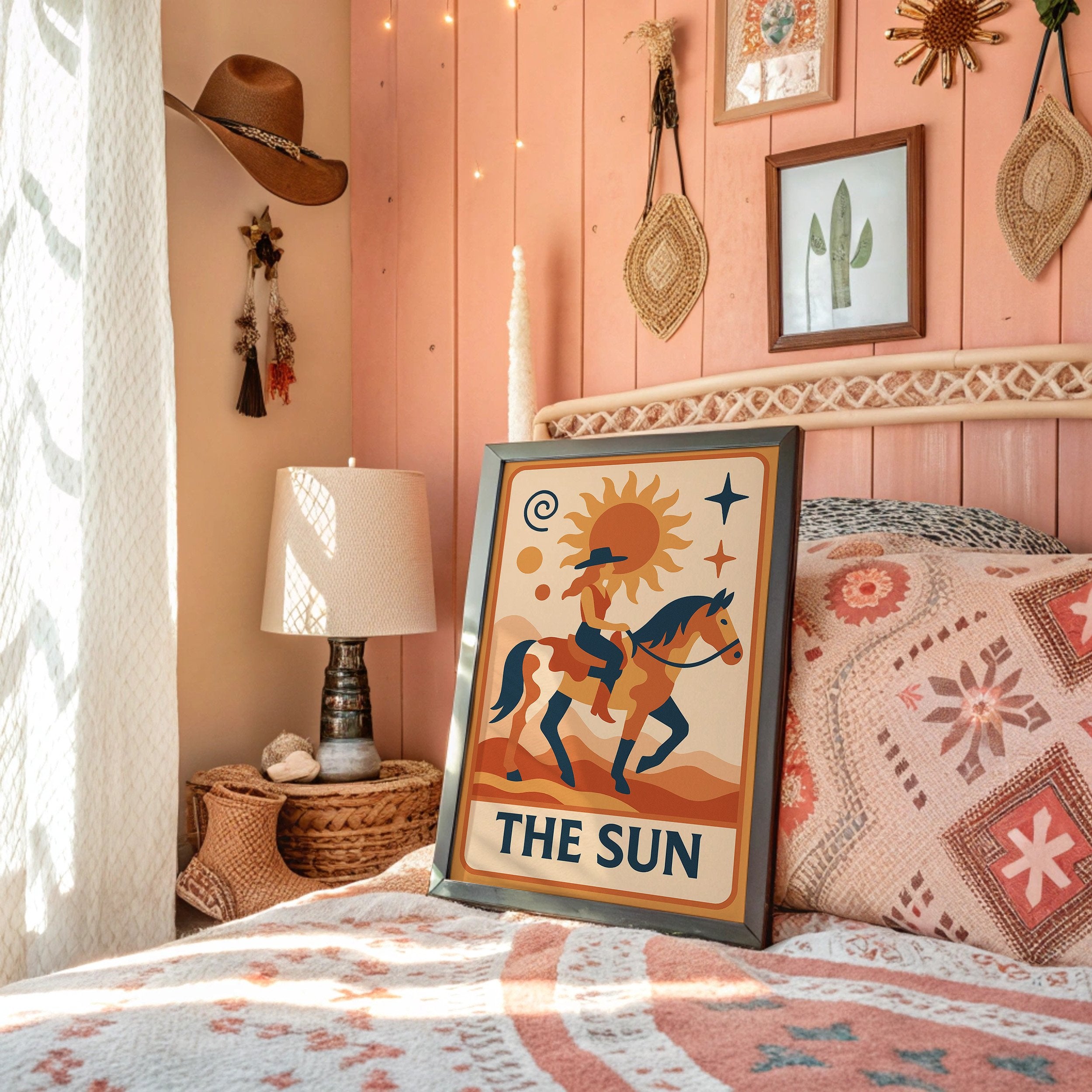 Desert Rider Under Cosmic Light