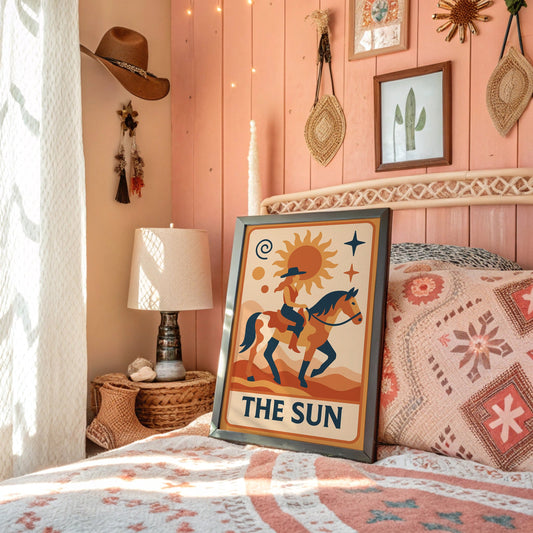 Desert Rider Under Cosmic Light