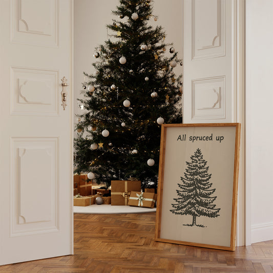 Simple Evergreen In December Light