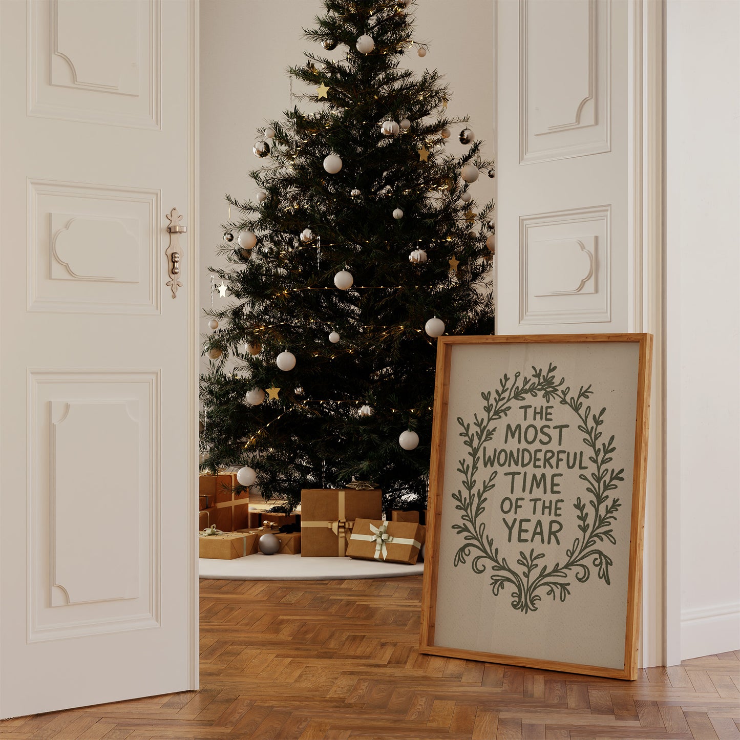 Winter Memories In Wooden Frames