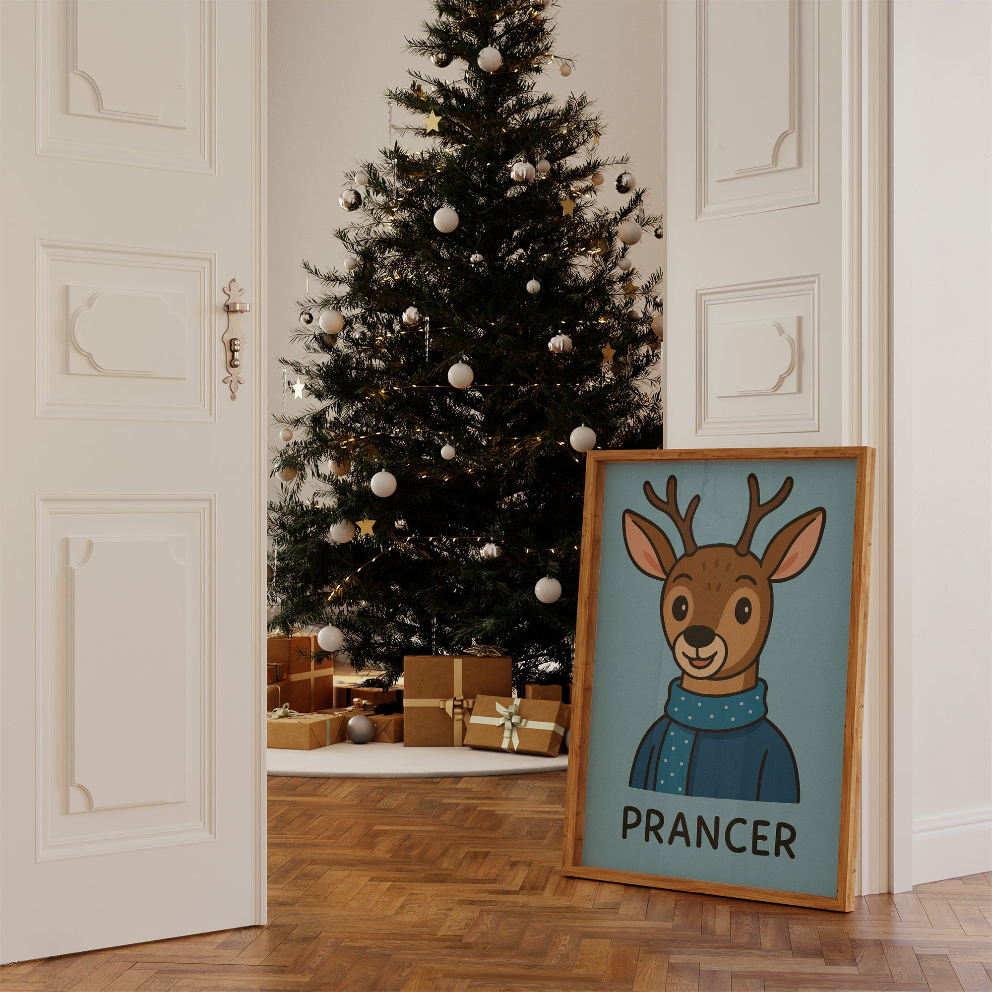 Reindeer Wears Winter's Joy