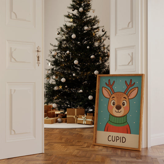 Cozy Fawn In Winter Sweater