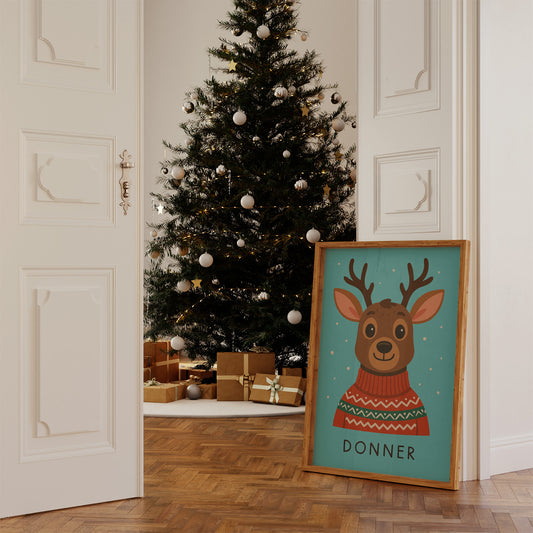 Holiday Reindeer In Festive Sweater