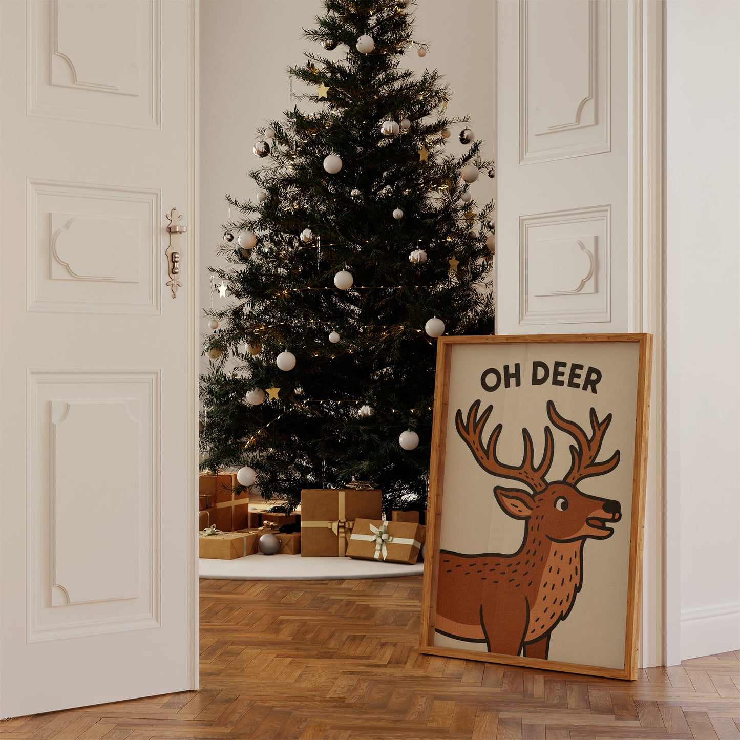 Playful Reindeer Brings Holiday Cheer