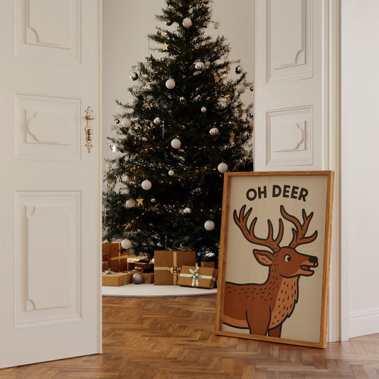 Playful Reindeer Brings Holiday Cheer