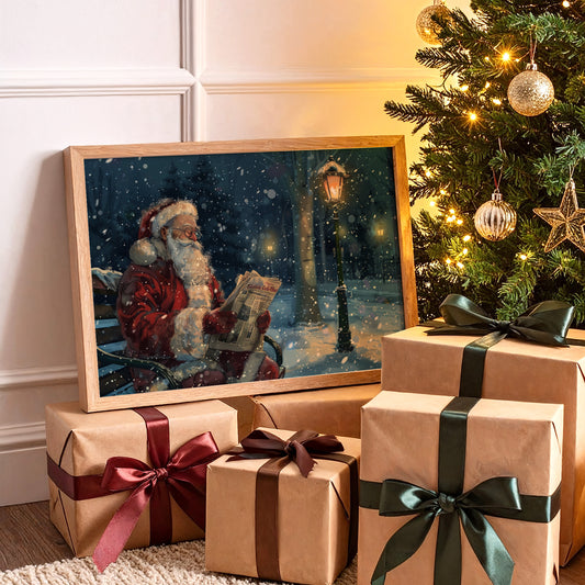 Late Night News By Lamplight