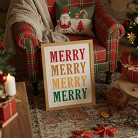 Holiday Words In Warm Cascade